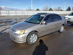 Salvage cars for sale from Copart Littleton, CO: 2002 Honda Civic EX