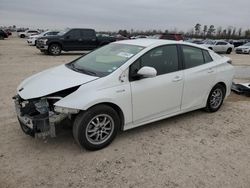 Salvage cars for sale from Copart Houston, TX: 2018 Toyota Prius