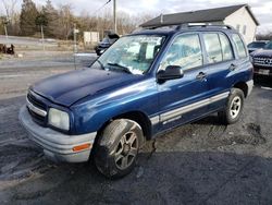 Salvage cars for sale at York Haven, PA auction: 2002 Chevrolet Tracker