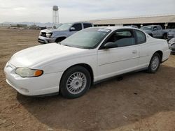 Chevrolet Montecarlo Vehiculos salvage en venta: 2001 Chevrolet Monte Carlo LS