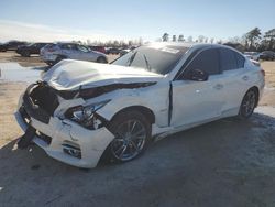 Salvage cars for sale at Houston, TX auction: 2014 Infiniti Q50 Hybrid Premium