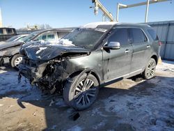 Salvage cars for sale at Kansas City, KS auction: 2016 Ford Explorer Platinum