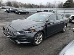 Salvage cars for sale at Grantville, PA auction: 2018 Ford Fusion SE