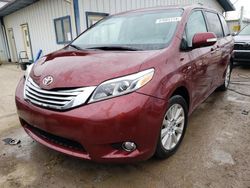 Salvage cars for sale at Pekin, IL auction: 2017 Toyota Sienna XLE
