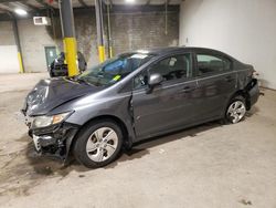Salvage cars for sale at Chalfont, PA auction: 2013 Honda Civic LX