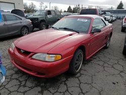 Salvage cars for sale at Woodburn, OR auction: 1996 Ford Mustang