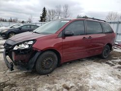 Salvage cars for sale from Copart Ontario Auction, ON: 2007 Toyota Sienna CE