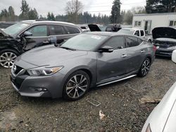 Salvage cars for sale at Graham, WA auction: 2018 Nissan Maxima 3.5S