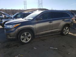 Salvage cars for sale at Littleton, CO auction: 2016 Toyota Highlander Limited