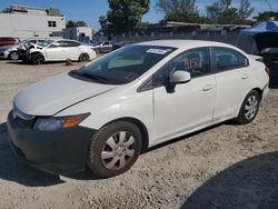 Salvage cars for sale at Opa Locka, FL auction: 2012 Honda Civic LX