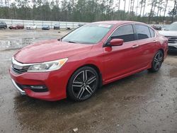 Salvage cars for sale at Harleyville, SC auction: 2016 Honda Accord Sport