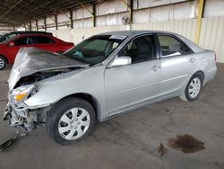 Salvage cars for sale from Copart Phoenix, AZ: 2002 Toyota Camry LE