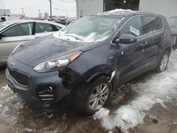 Salvage cars for sale from Copart Chicago Heights, IL: 2018 KIA Sportage LX