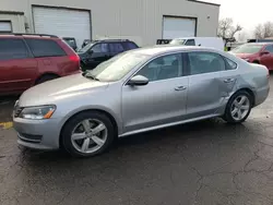 Salvage cars for sale at Woodburn, OR auction: 2012 Volkswagen Passat SE