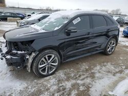 Salvage cars for sale from Copart Kansas City, KS: 2016 Ford Edge Sport