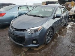 Salvage cars for sale at Brighton, CO auction: 2016 Toyota Corolla L