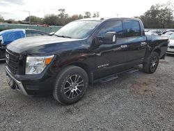Salvage cars for sale from Copart Riverview, FL: 2021 Nissan Titan SV