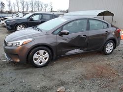 Salvage cars for sale from Copart Spartanburg, SC: 2017 KIA Forte LX