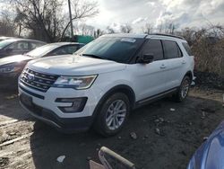 Salvage cars for sale from Copart Baltimore, MD: 2017 Ford Explorer XLT