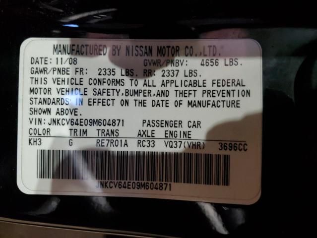 2009 Infiniti G37 Base