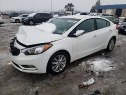 Salvage cars for sale from Copart Woodhaven, MI: 2015 KIA Forte EX
