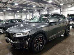 Salvage cars for sale at Ham Lake, MN auction: 2018 Audi SQ5 Prestige