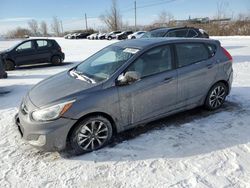 Salvage cars for sale from Copart Montreal Est, QC: 2015 Hyundai Accent GS