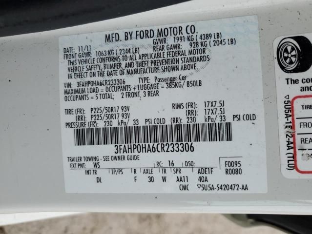 2012 Ford Fusion SE