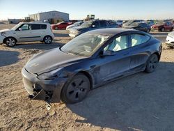 Vehiculos salvage en venta de Copart Amarillo, TX: 2022 Tesla Model 3