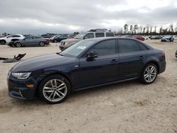 Salvage cars for sale from Copart Houston, TX: 2017 Audi A4 Ultra Premium