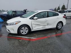 Salvage cars for sale from Copart Rancho Cucamonga, CA: 2018 KIA Forte LX