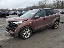 Salvage cars for sale from Copart Ellwood City, PA: 2018 Ford Escape SE