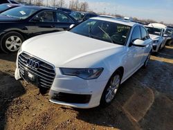 Salvage cars for sale at Bridgeton, MO auction: 2016 Audi A6 Premium Plus