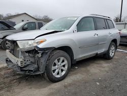 Salvage cars for sale from Copart York Haven, PA: 2013 Toyota Highlander Base