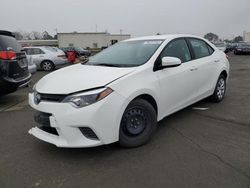 Salvage cars for sale from Copart Martinez, CA: 2015 Toyota Corolla L