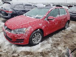 Volkswagen Golf salvage cars for sale: 2015 Volkswagen Golf