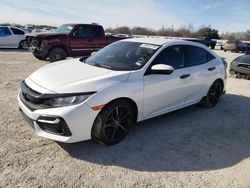 Salvage cars for sale from Copart San Antonio, TX: 2020 Honda Civic Sport
