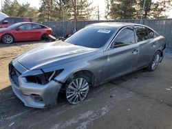 Infiniti salvage cars for sale: 2018 Infiniti Q50 Luxe