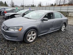 Salvage cars for sale from Copart Portland, OR: 2014 Volkswagen Passat S