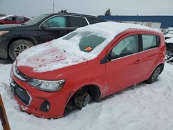 Salvage cars for sale at Woodhaven, MI auction: 2018 Chevrolet Sonic LT