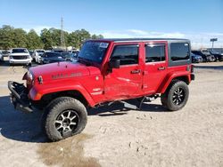 Salvage cars for sale at Houston, TX auction: 2012 Jeep Wrangler Unlimited Sahara