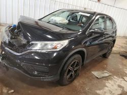 Salvage cars for sale at Lansing, MI auction: 2016 Honda CR-V LX