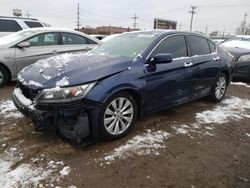 Salvage cars for sale at Chicago Heights, IL auction: 2015 Honda Accord EXL