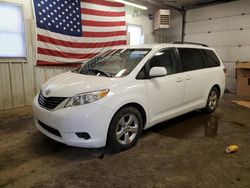 Salvage cars for sale from Copart Lyman, ME: 2013 Toyota Sienna LE