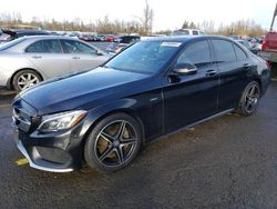 Salvage cars for sale at Woodburn, OR auction: 2016 Mercedes-Benz C 450 4matic AMG