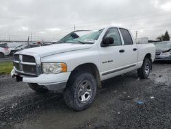 Salvage cars for sale from Copart Eugene, OR: 2002 Dodge RAM 1500