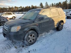 Salvage cars for sale at Windham, ME auction: 2008 Honda Pilot EXL