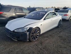 Salvage cars for sale at Sacramento, CA auction: 2013 Tesla Model S