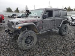 Jeep Wrangler salvage cars for sale: 2018 Jeep Wrangler Unlimited Rubicon