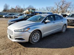 Salvage cars for sale at Wichita, KS auction: 2016 Ford Fusion S